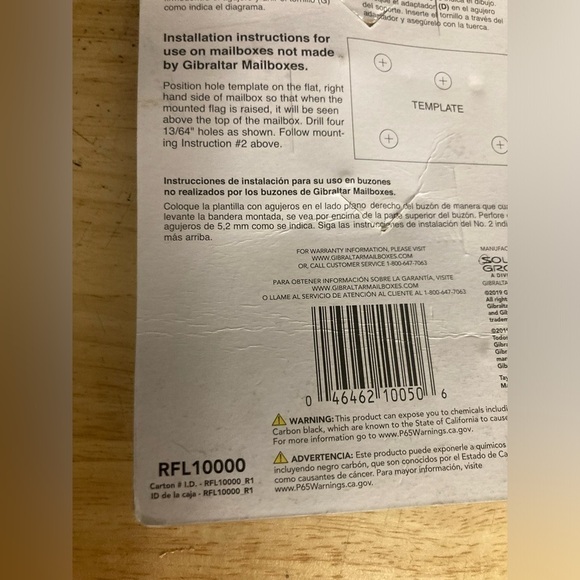 Gibraltar replacement flag kit. Brand new in package. Rust proof - Picture 3 of 5